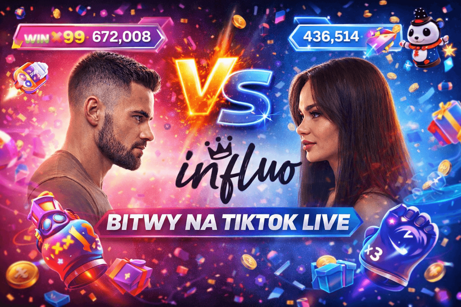 BITWY TIKOK LIVE - INFLUO